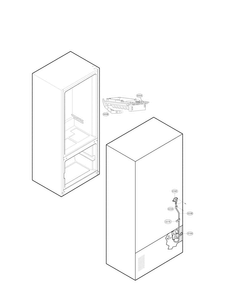 Ice Maker Parts Diagram and Parts List for LFC25776ST 01 LG Refrigerator