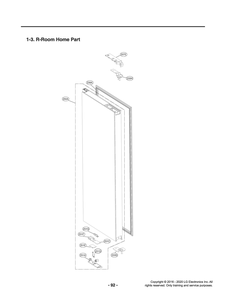 R-Room Home Part Diagram and Parts List for GR-X23FGNGM AGRCNA0 LG Refrigerator