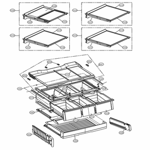 Refrigerator Parts Diagram and Parts List for LFCS31626S ASTCNA2 LG Refrigerator
