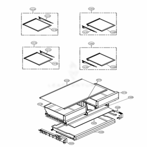 Refrigerator Parts Diagram and Parts List for 71355 ASTCSE0 LG Refrigerator