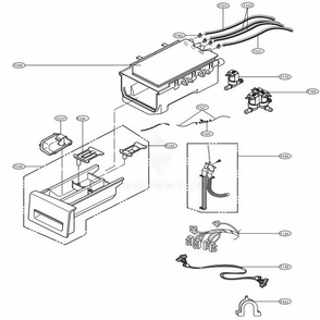 Part Location Diagram of EAD62037025 LG HARNESS,MULTI