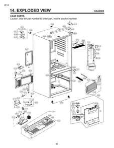 Part Location Diagram of ABQ75822403 LG CASE ASSEMBLY,DISPLAY