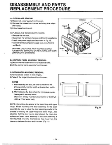 Disassembly/parts Replacement Diagram and Parts List for MA-682M  LG Microwave