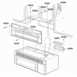 Installation Parts Diagram and Parts List for YMH7130XEQ0 WHEWPC LG Range