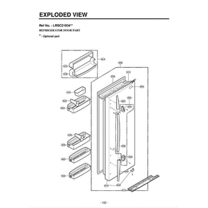 Section 4 Diagram and Parts List for LRSC21934TT ATICLGA LG Refrigerator