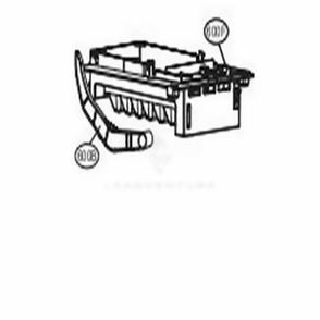 Ice Maker And Ice Bin Parts Diagram and Parts List for LFCS27596S ASTCNA0 LG Refrigerator