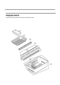 Freezer Parts Diagram and Parts List for GR-L28ANKJM ASBCSE0 LG Refrigerator