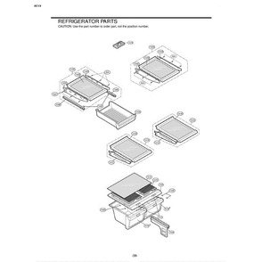 Section 4 Diagram and Parts List for 73959 AWBCSEA LG Refrigerator