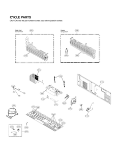 Cycle Parts Diagram and Parts List for GR-L30GMSRM ASTCNA0 LG Refrigerator