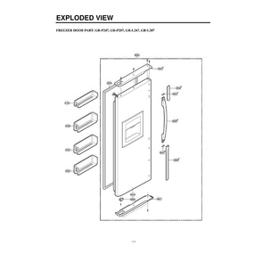 Section 1 Diagram and Parts List for LRSPC2031T ATICLGA LG Refrigerator