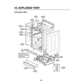 Section 2 Diagram and Parts List for LDF9810ST ASTEEUS LG Dishwasher