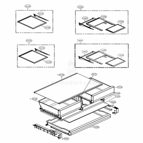 Refrigerator Parts Diagram and Parts List for 74109 AWBCSE0 LG Refrigerator