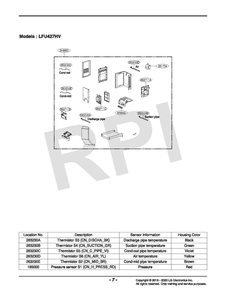 Diagram 2 Diagram and Parts List for LFU427HV BWHBEUS LG Air Conditioner