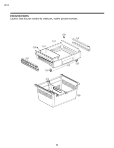 Freezer Parts Diagram and Parts List for GM-B229QQFM ASWCSE0 LG Refrigerator