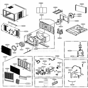 Main Diagram and Parts List for CP15G10B AT1AFRD LG Air Conditioner