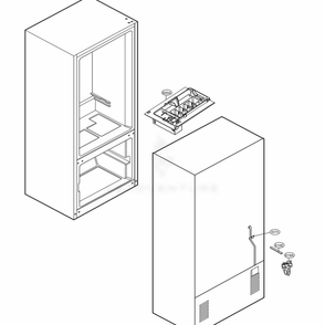Ice Maker Parts Diagram and Parts List for 71319 AWBCSE2 LG Refrigerator