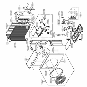 Outdoor Unit Diagram and Parts List for LAU180HYV2 AWHBEUS LG Air Conditioner