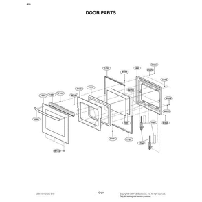 Section 3 Diagram and Parts List for LWS3081ST ASTLLGA LG Range