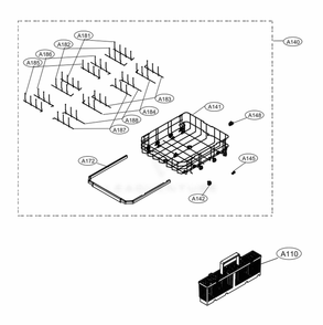 Part Location Diagram of MGR62762406 LG Rack