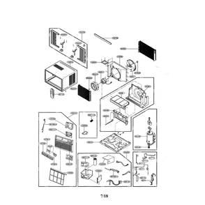Air Conditioner Diagram and Parts List for LW1217ERSM 00 LG Air Conditioner