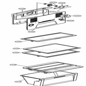 Refrigerator And Freezer Parts Diagram and Parts List for LTNS16121V APZCNA0 LG Refrigerator