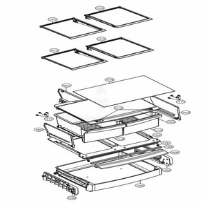 Refrigerator Parts Diagram and Parts List for LFC24770ST ASTCNA4 LG Refrigerator
