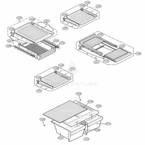 Refrigerator Parts Diagram and Parts List for 69913 ASTCSER LG Refrigerator