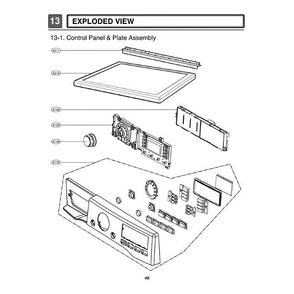 Section 4 Diagram and Parts List for DLEX3001R ACREEUS LG Dryer