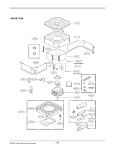 Diagram 1 Diagram and Parts List for MC18Y3JM EWHBFRD LG Air Conditioner