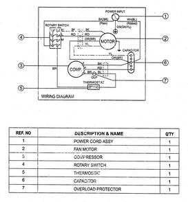 Wiring Diagram Diagram and Parts List for R6004  LG Air Conditioner