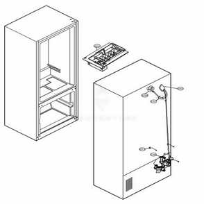 Ice Maker Parts Diagram and Parts List for LRDCS2603S ASTCNA0 LG Refrigerator