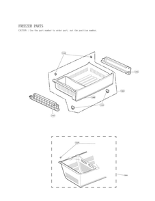 Freezer Parts Diagram and Parts List for LFX25974SW 06 LG Refrigerator