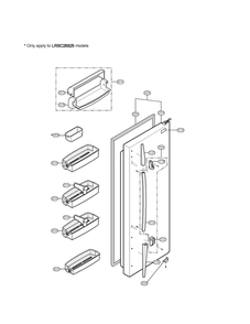 Refrigerator Parts Diagram and Parts List for LRSC26923TT 00 LG Refrigerator