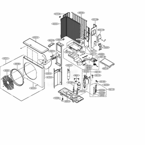 Main Diagram and Parts List for SRC36HPC000 AWHBEMS LG Air Conditioner