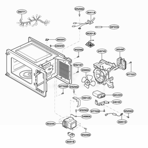 Part Location Diagram of 6877W1A186G LG HARNESS