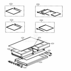 Refrigerator Parts Diagram and Parts List for LMXS28626M AMTCNA0 LG Refrigerator