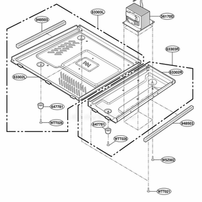 Base Plate Parts Diagram and Parts List for JES1351PWD AM2EGEU LG Range