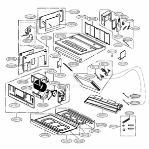 M1 Chassis Diagram and Parts List for ARNU073M1A4 ANWALUS LG Air Conditioner