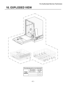 Diagram 1 Diagram and Parts List for D1438TB ASTEEUS LG Dishwasher