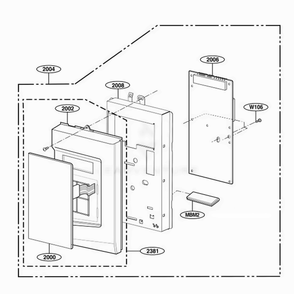 Controller Parts Diagram and Parts List for 85029 CBKESEA LG Range