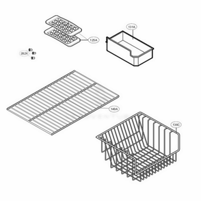 Freezer Parts Diagram and Parts List for 65209 AWBCSEA LG Refrigerator