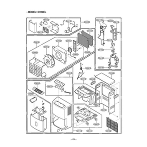 Section 6 Diagram and Parts List for DH40 AWYAWMT LG Dehumidifier