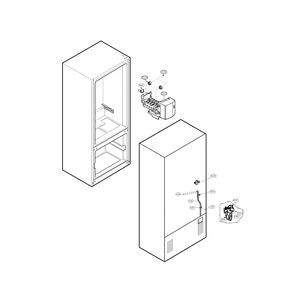 Water And Ice Maker Diagram and Parts List for LFC23760SB 00 LG Refrigerator