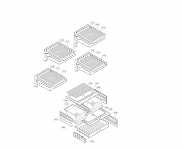 Refrigerator Parts Diagram and Parts List for 79570323312  Kenmore Refrigerator