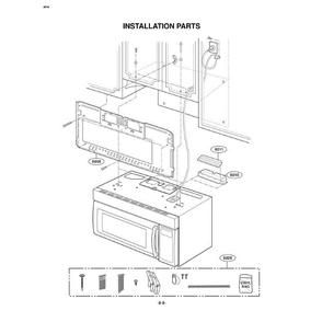 Section 5 Diagram and Parts List for LMV1976ST ASBELGA LG Microwave Oven Combo