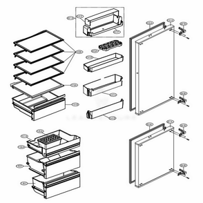 Main 2 Diagram and Parts List for LSBNC1021P ASWCNA0 LG Refrigerator