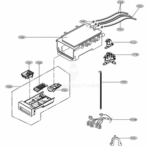 Part Location Diagram of AGL77376803 LG Drawer Panel Assembly
