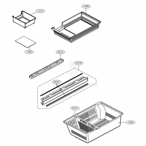 Part Location Diagram of MJS65317301 LG TRAY,DRAWER