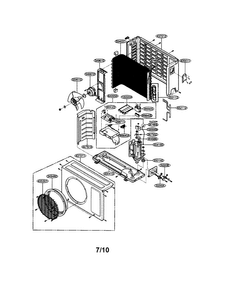 Room A/c Diagram and Parts List for LAU121CNP  LG Air Conditioner