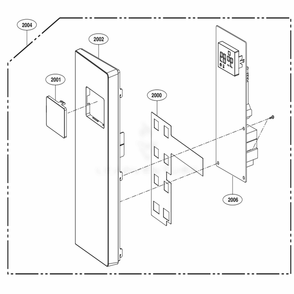 Part Location Diagram of MGC64399420 LG PANEL,CONTROL